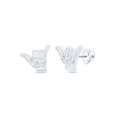 0.01CTW-DIA NK GIFT COOL HAND EARRINGS